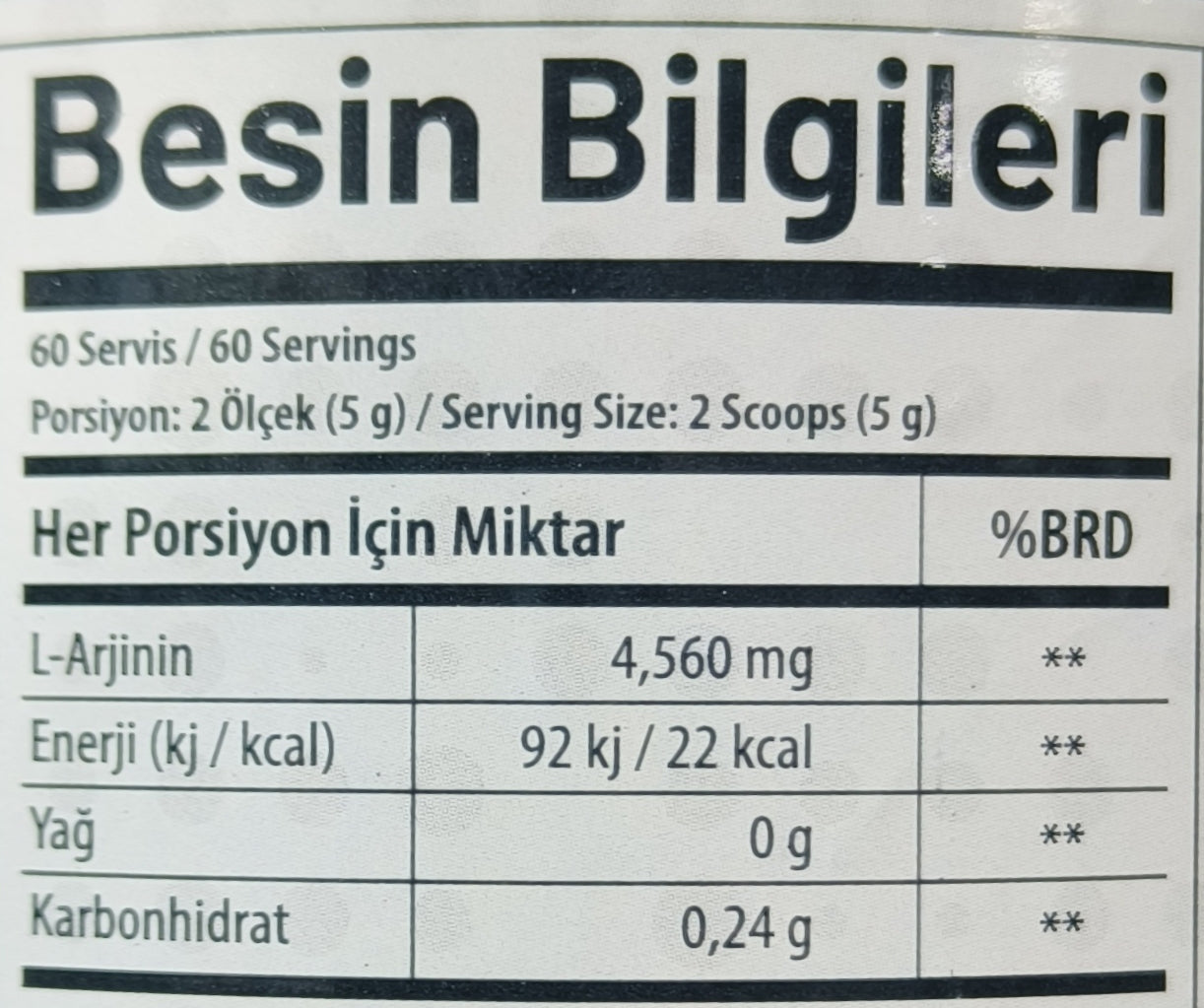 Arginine Torq 60 Servings - The Supplements Factory