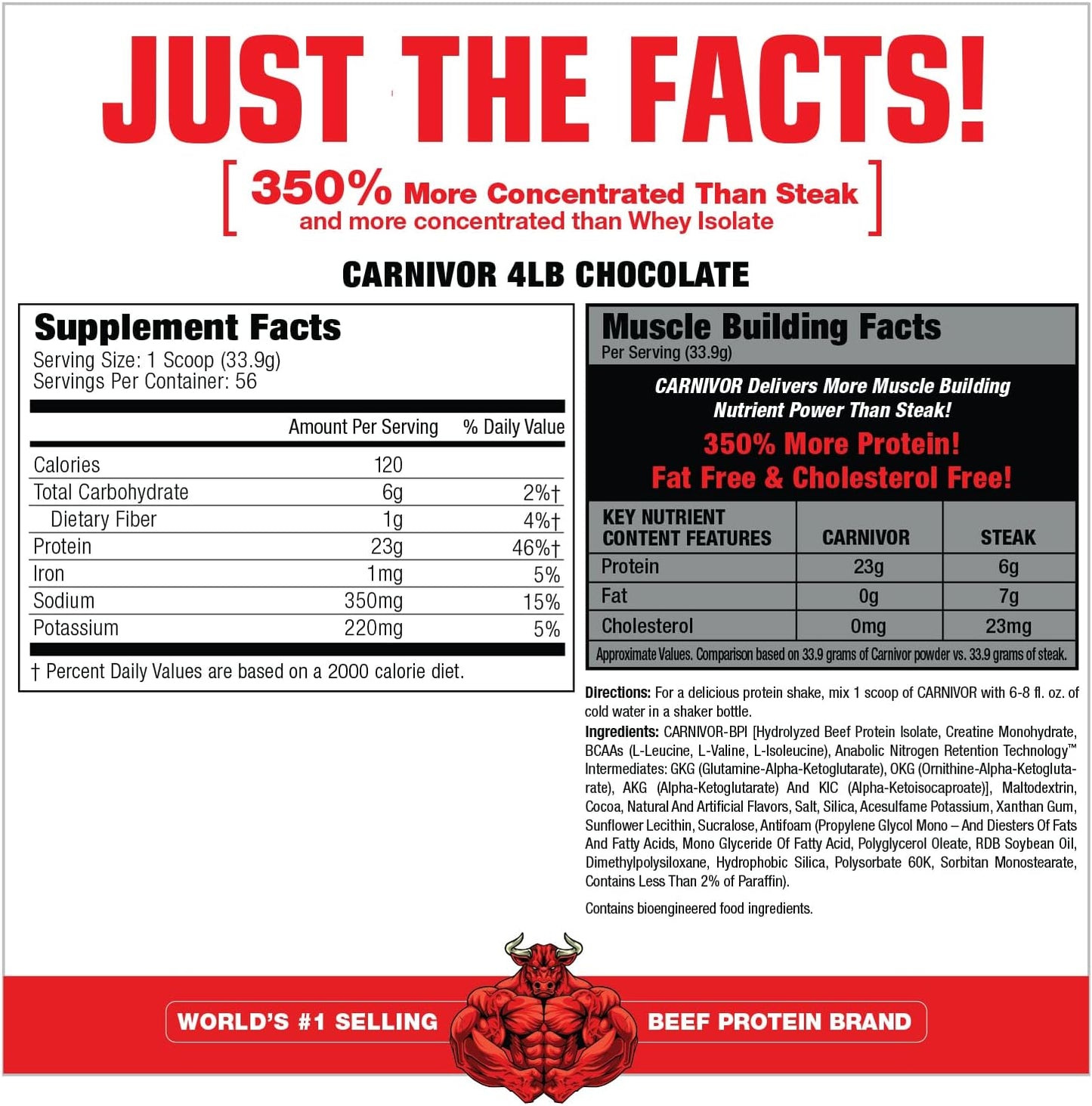 Beef Carnivore Isolate 5 lbs - The Supplements Factory