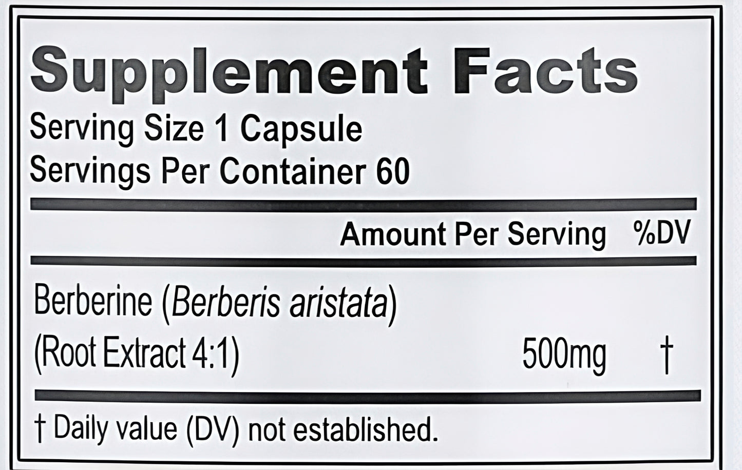 Berberine EVL - The Supplements Factory