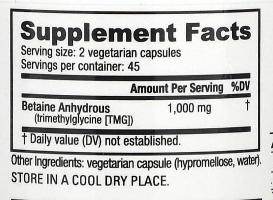 Betaine Anhydrous - The Supplements Factory