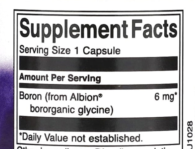 Boron 6 Mg - The Supplements Factory