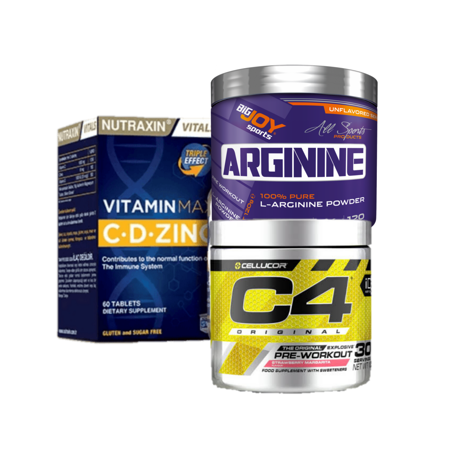 C4 Preworkout + Arginine + Vitamins C-D-Zinc - The Supplements Factory