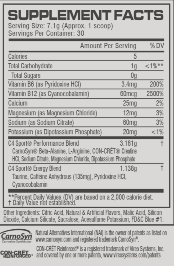 C4 Sport - The Supplements Factory