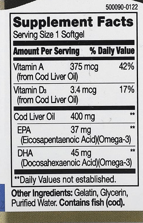 Cod Liver Oil - The Supplements Factory