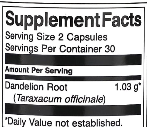 Dandelion Root - The Supplements Factory