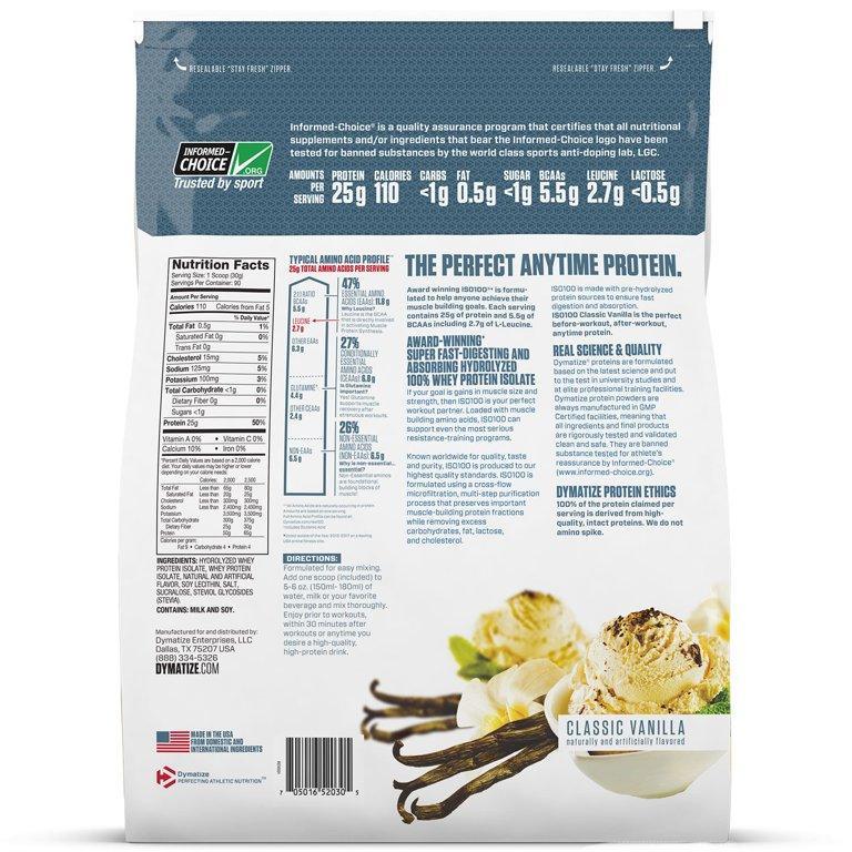 Dymatize Iso 100 - The Supplements Factory