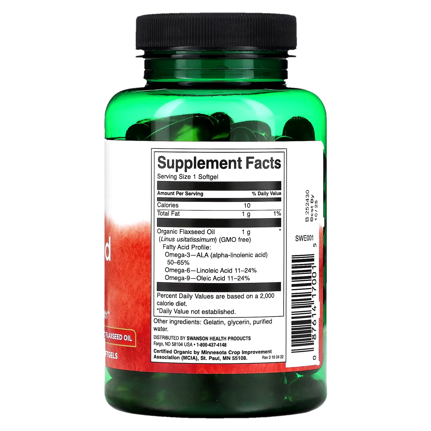 Flaxseed oil 1000 Mg - The Supplements Factory