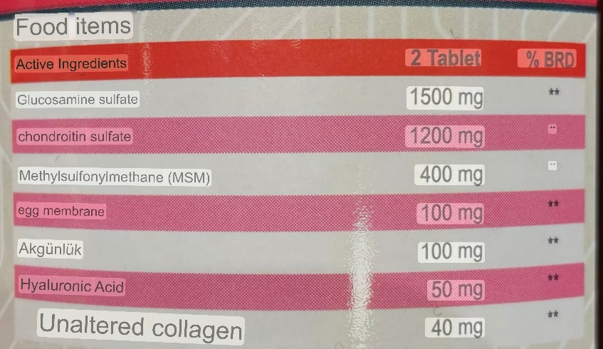 Glucosamine Joint Support 120 Tablets - The Supplements Factory