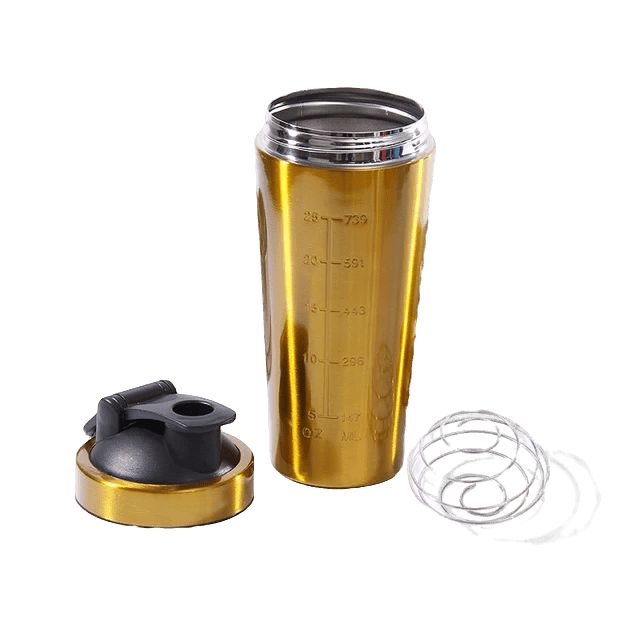Gold Stainless Shaker - The Supplements Factory