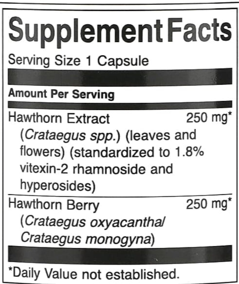 Hawthorn 500Mg - The Supplements Factory