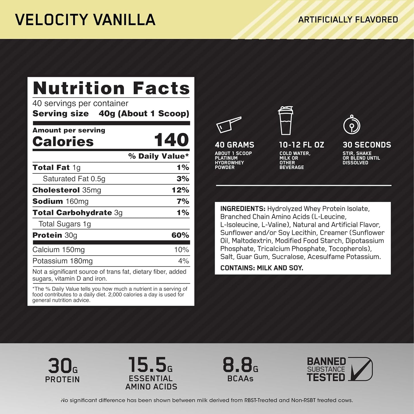 Hydro Whey Optimum Nutrition - The Supplements Factory