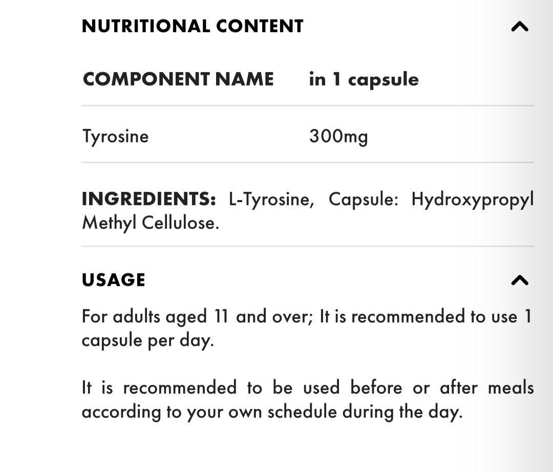 L TYROSINE - The Supplements Factory