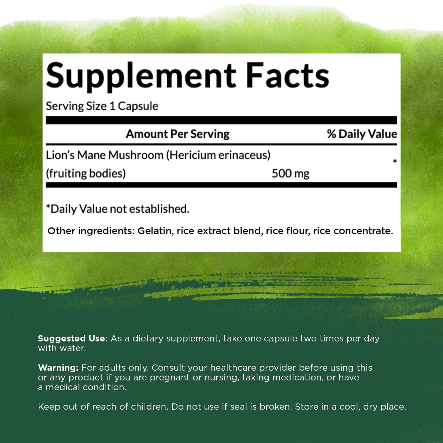 Lions Mane Mushroom Swanson - The Supplements Factory