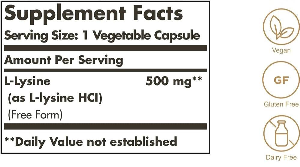 Lysine Solgar - The Supplements Factory