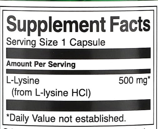 Lysine - The Supplements Factory