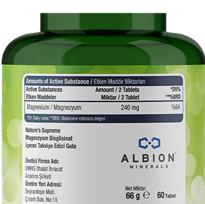 Magnesium Glycinate Nature - The Supplements Factory