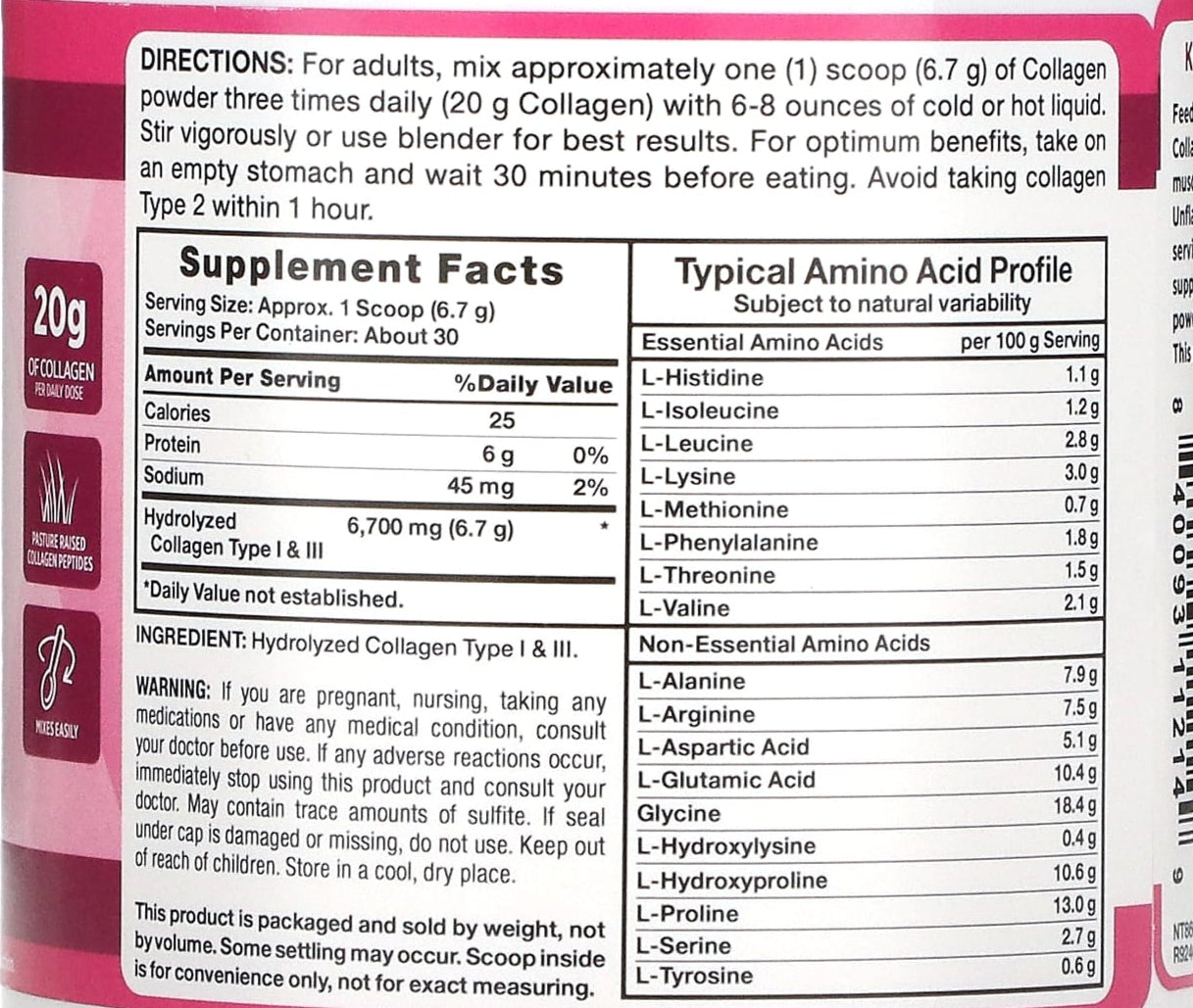 Natures Truth Collagen - The Supplements Factory