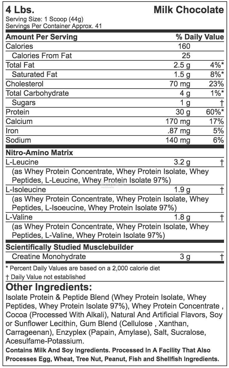 Nitrotech Whey Protein - The Supplements Factory
