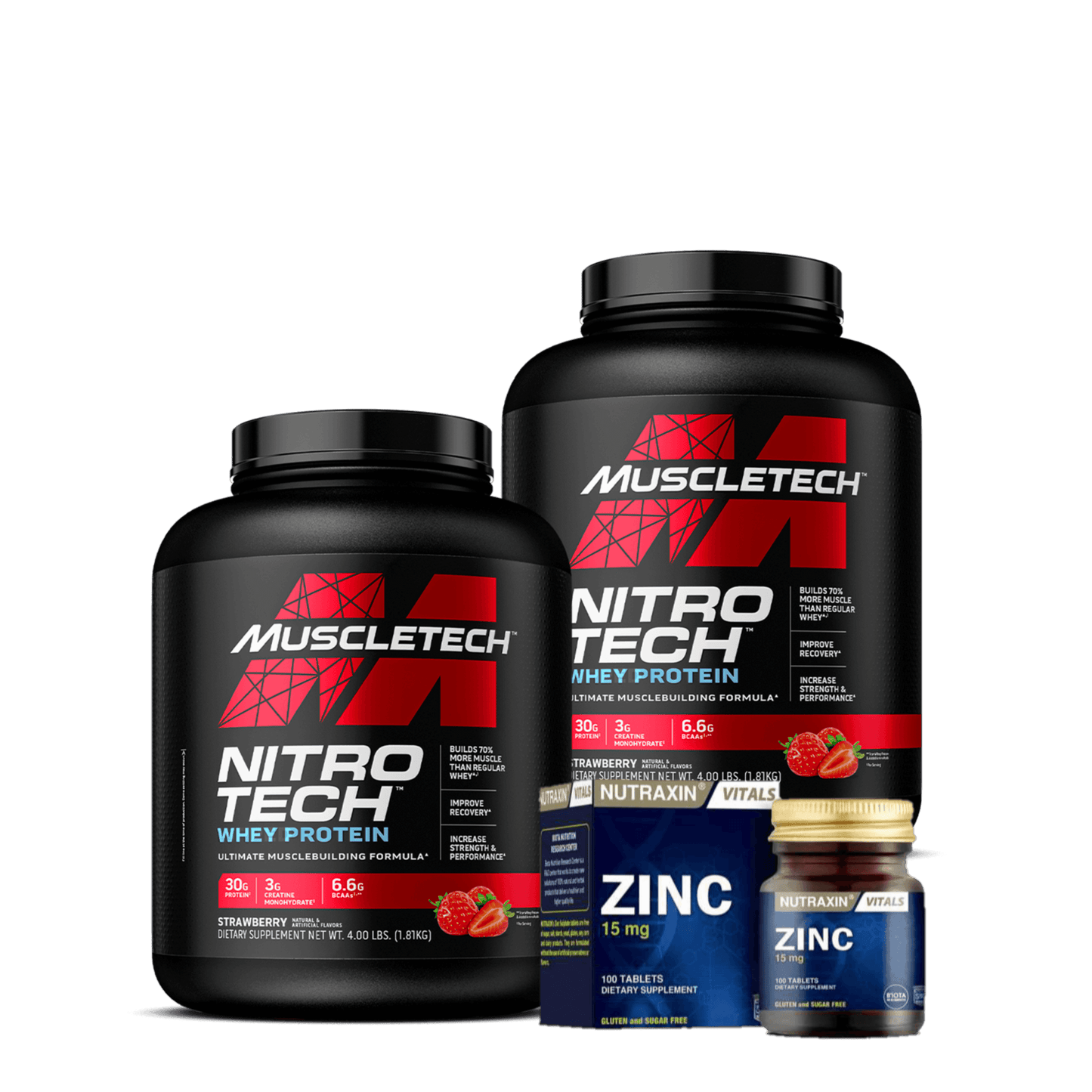 Nitrotech x2 + zinc 100 Servings - The Supplements Factory