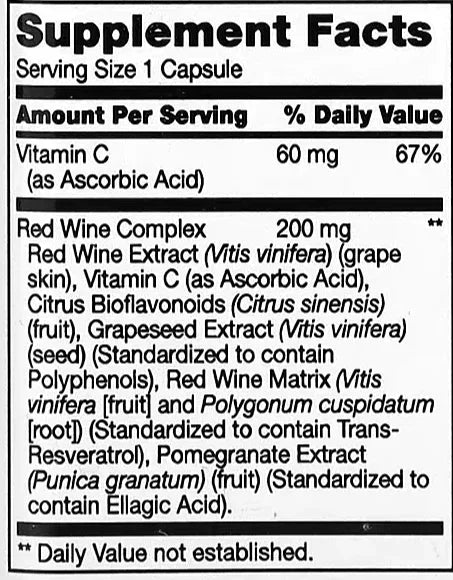 Resveratrol Wine Extract - The Supplements Factory