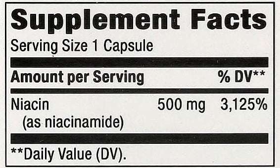 Niacinmide 500mg Natures Way