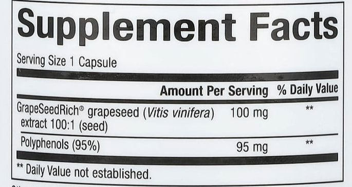Grape Seed 120 Capsules