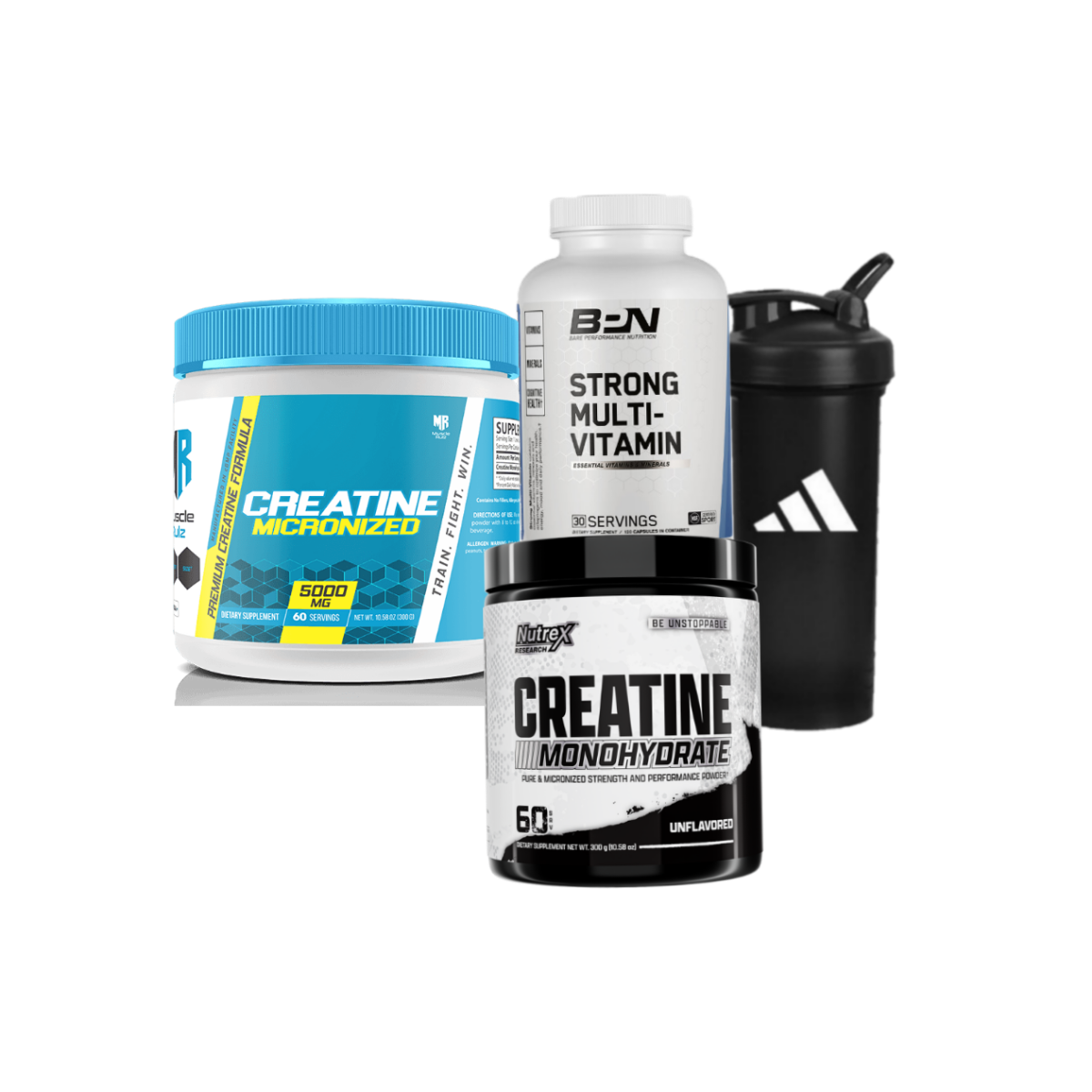 2 Creatine + MultiVitamins + Shaker