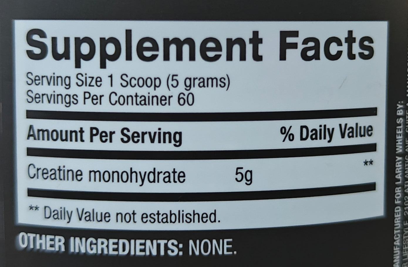 Larry wheels creatine 300g