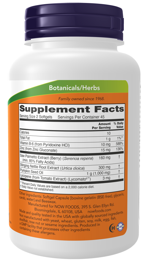 Prostate Support Saw palmetto + Pumpkin Seed