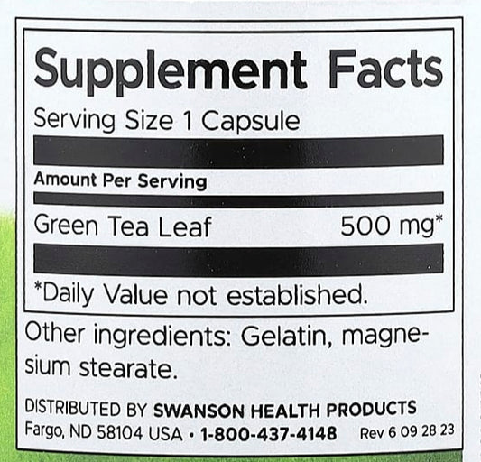 Green Tea Swanson