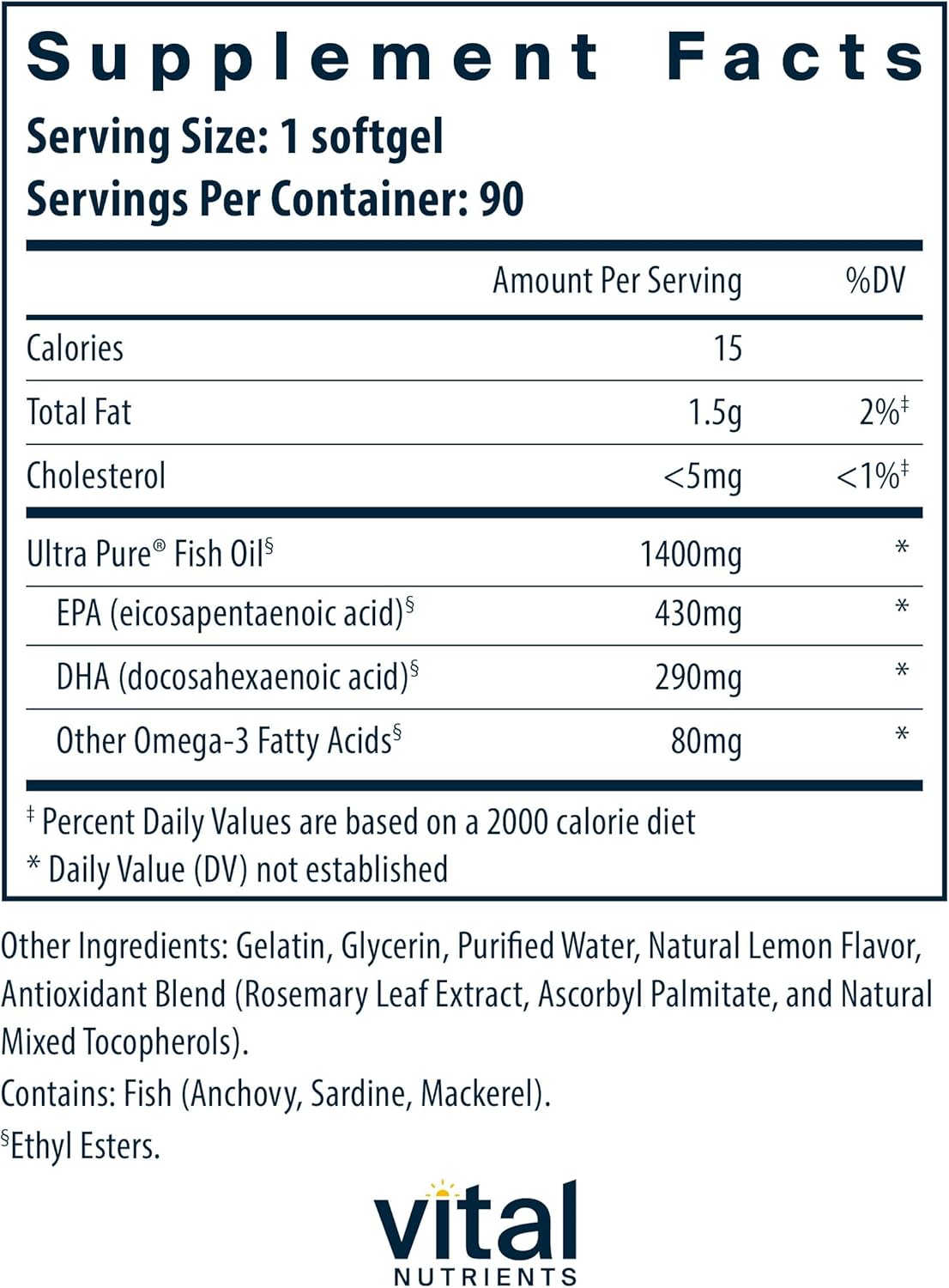 Vital Fish Oil Omega 3