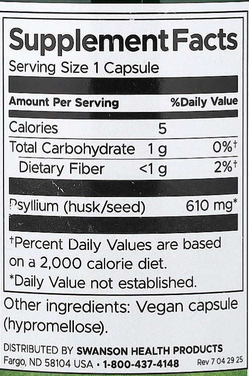 Psyllium Husk Swanson