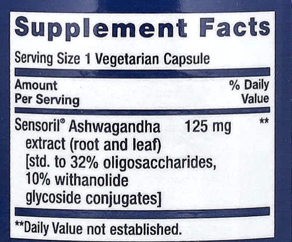 Optimised Ashwagandha, 60 Vegetarian Capsules