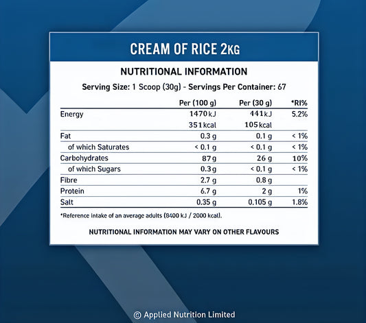 Cream Of Rice Applied Nutrition