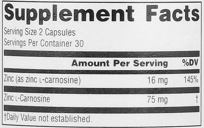 Zinc Carnosine