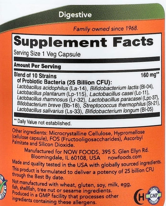 Probiotics 25 billion