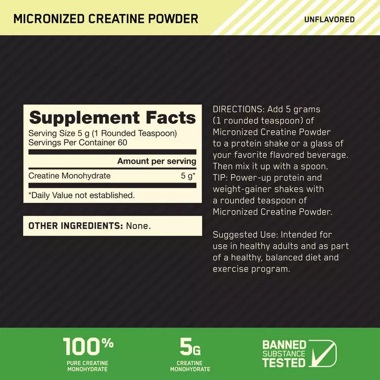 Optimum Nutrition Micronized Creatine