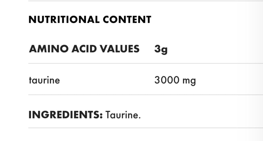 Taurine Protein Ocean - The Supplements Factory