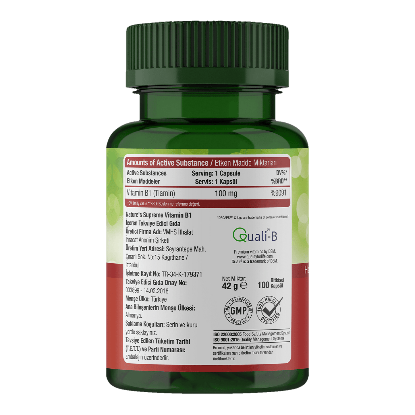 Thiamine Vitamin B1 - The Supplements Factory