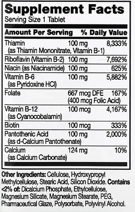 Vitamin B Complex - The Supplements Factory