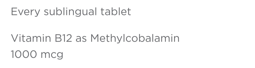 Vitamin B12 Nutraxin - The Supplements Factory