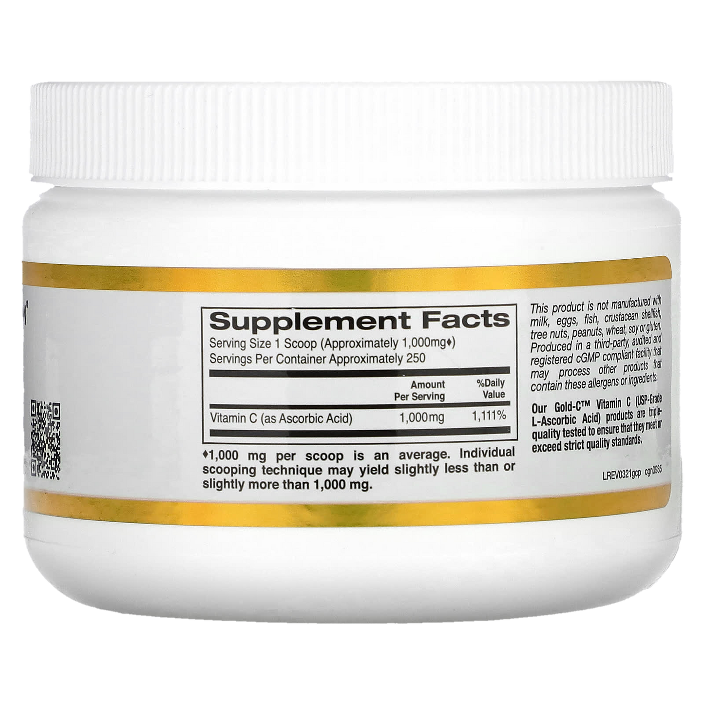 Vitamin C Powder - The Supplements Factory
