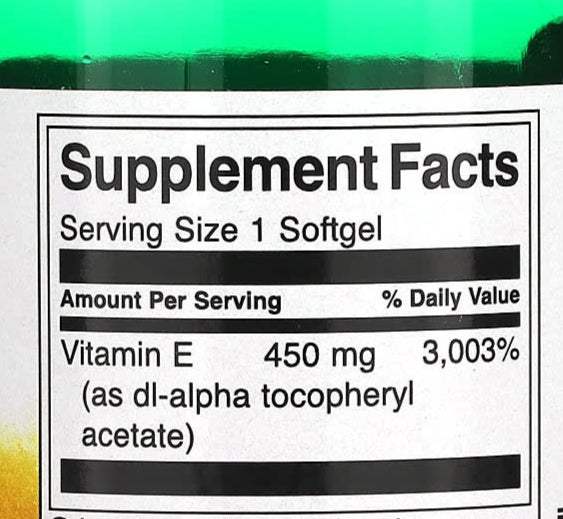 Vitamin E Swanson - The Supplements Factory