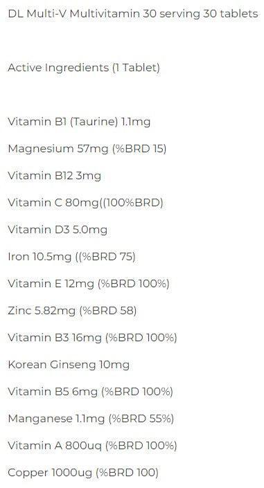 Multi-V - The Supplements Factory