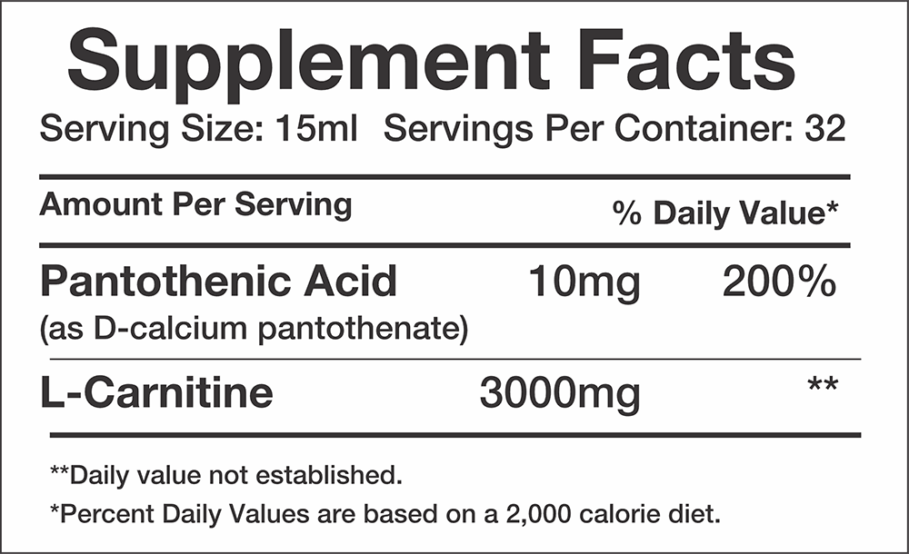 Muscle Rulz L-Carnitine Liquid - The Supplements Factory