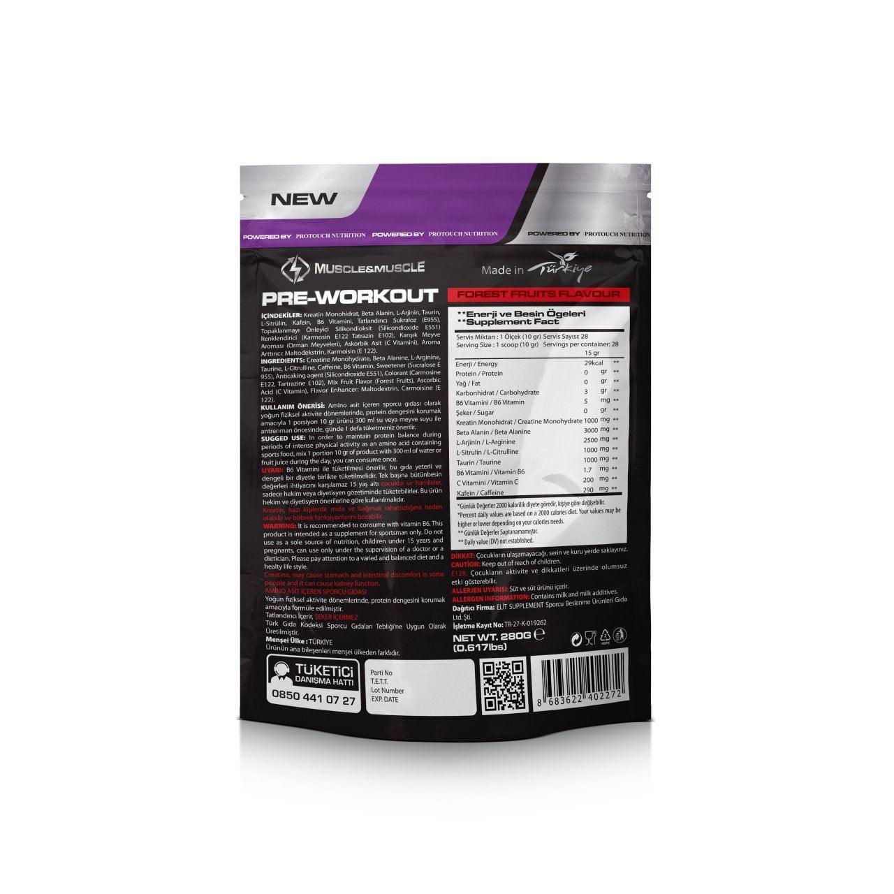 Muscle&Muscle Pre-Workout - The Supplements Factory