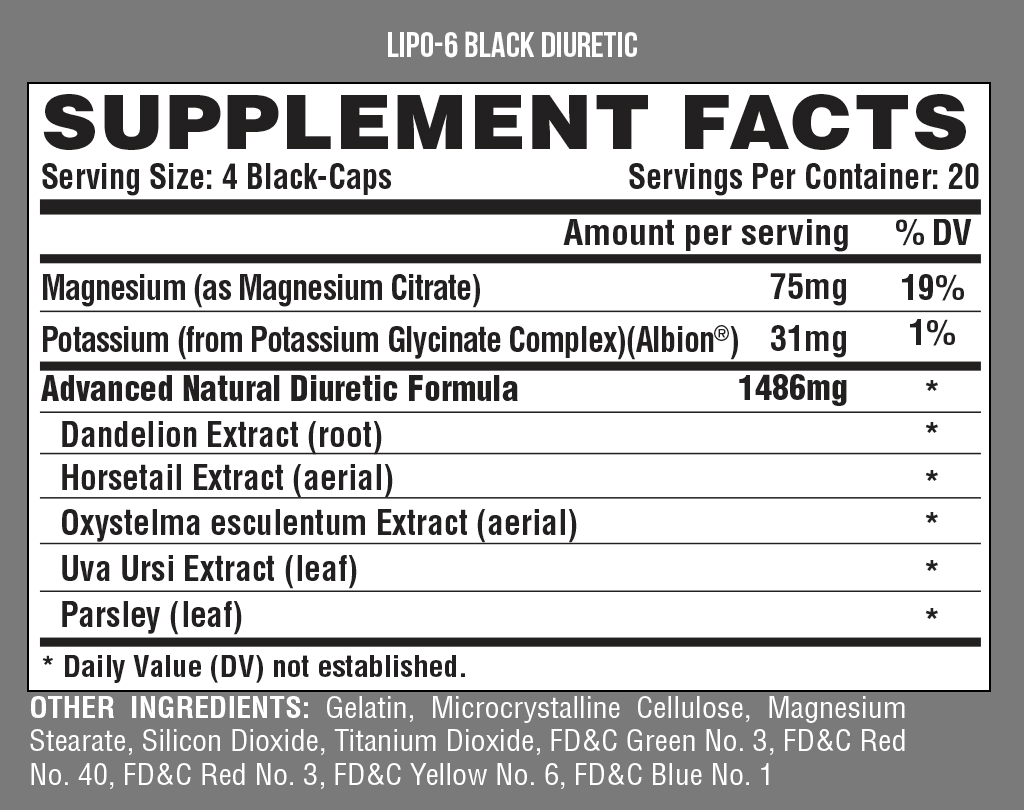 Nutrex Lipo 6 Deuretic - The Supplements Factory