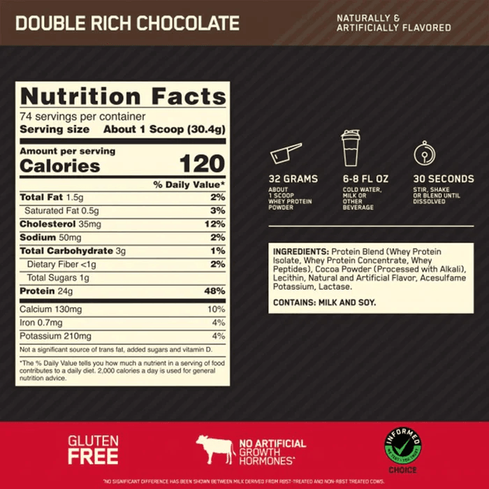 Optimum Nutrition Gold Standard Whey Protein - The Supplements Factory