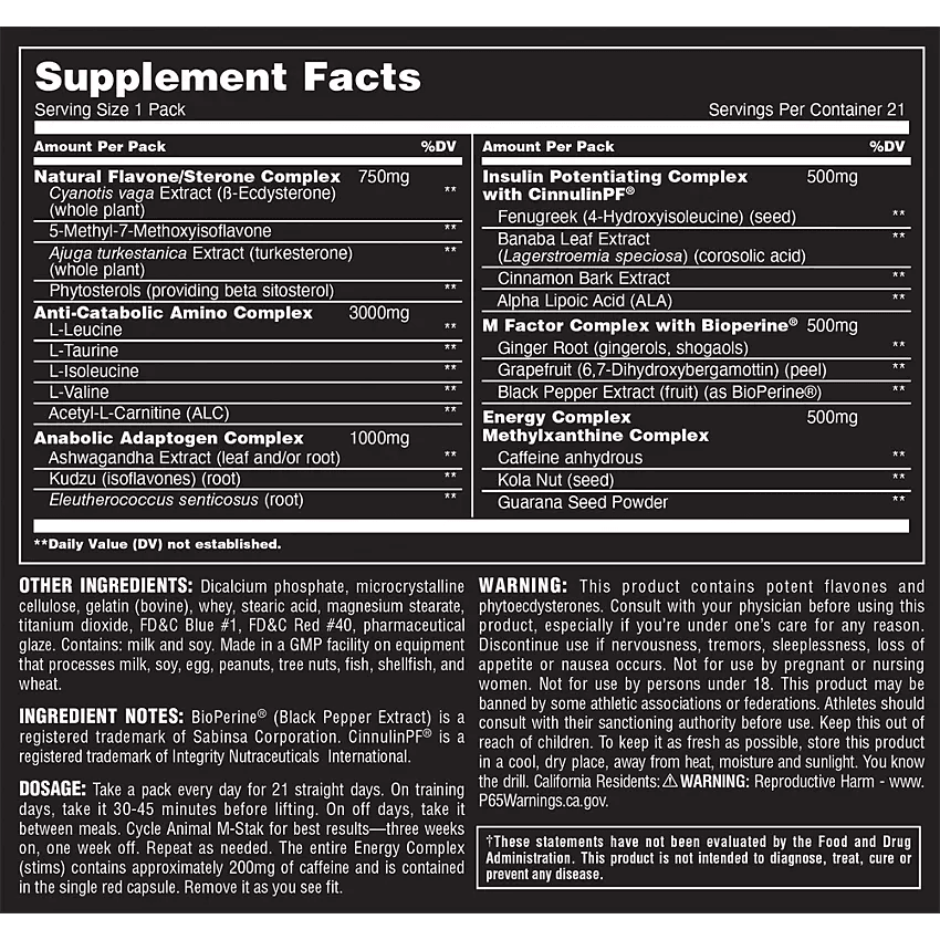 M- STAK - The Supplements Factory