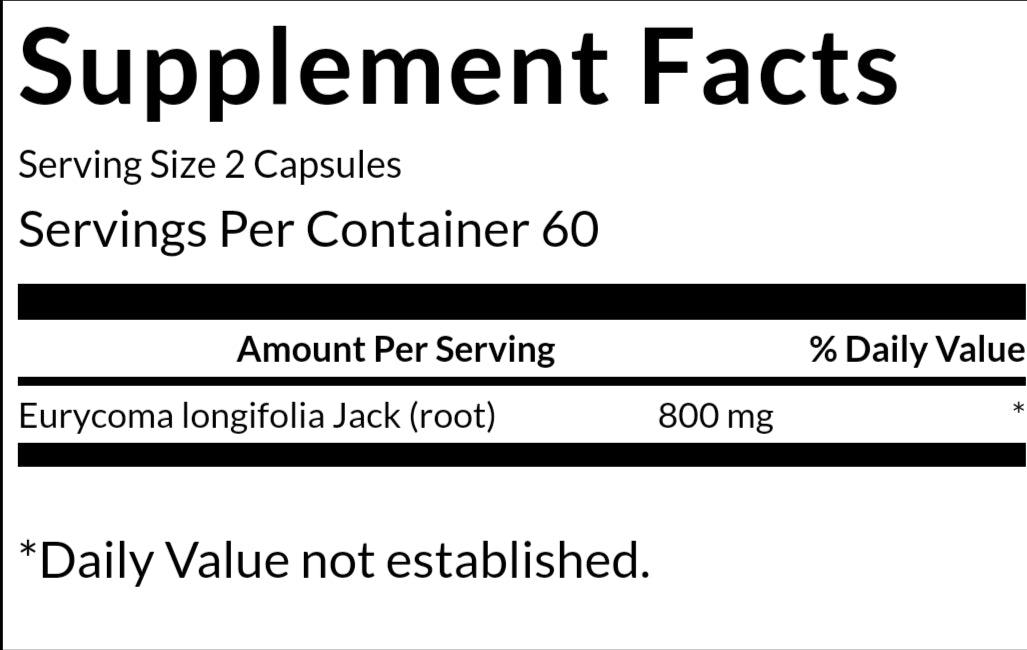 Swanson Tongkat Ali 120 Caps - The Supplements Factory